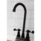 Kingston Brass KB490ACL Two-Handle High-Arc Bar Faucet, Matte Black KB490ACL - alternate 4